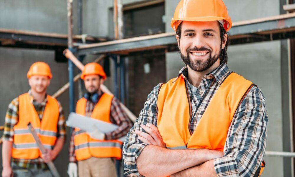 Men in Safety Work Clothes